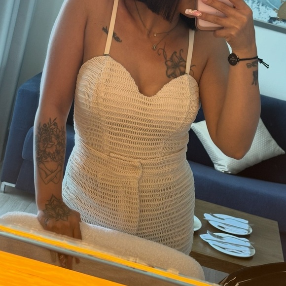 COPY - Beige Frenchie set top & bottom - Picture 3 of 4